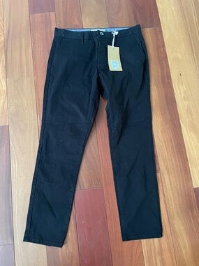 next Men's Black Chino Trousers - Classic Fit